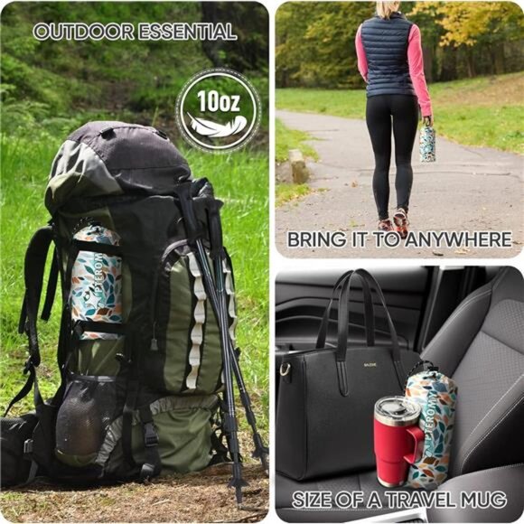 Hooded Rain Poncho for Adult with Pocket, Waterproof Lightweight Unisex - Picture 3 of 7